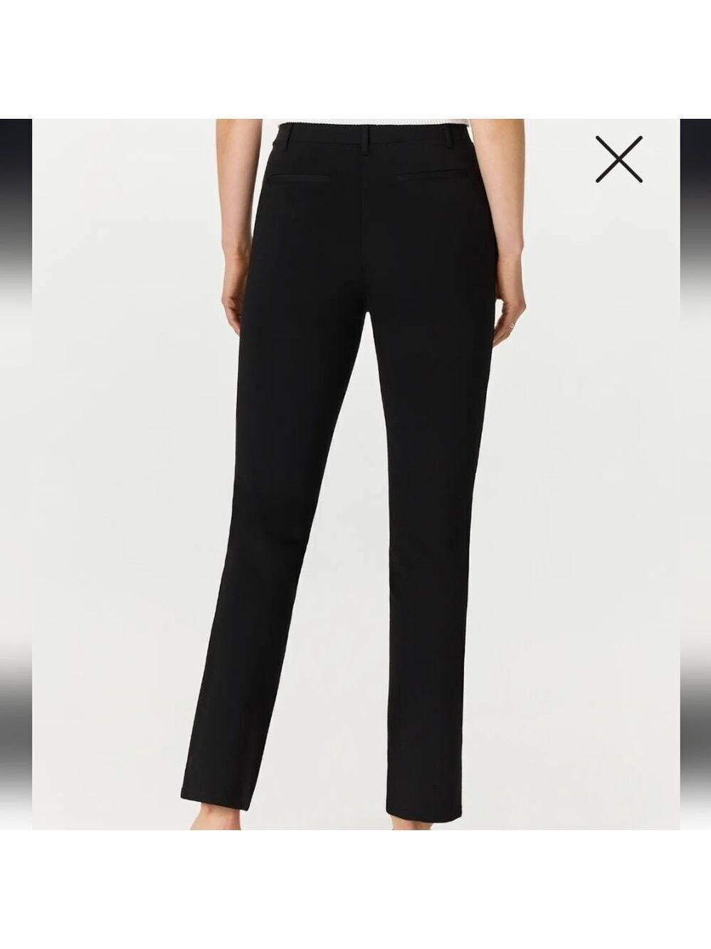 Quince Black Ponte Straight Leg Pants Large - Picture 2 of 10
